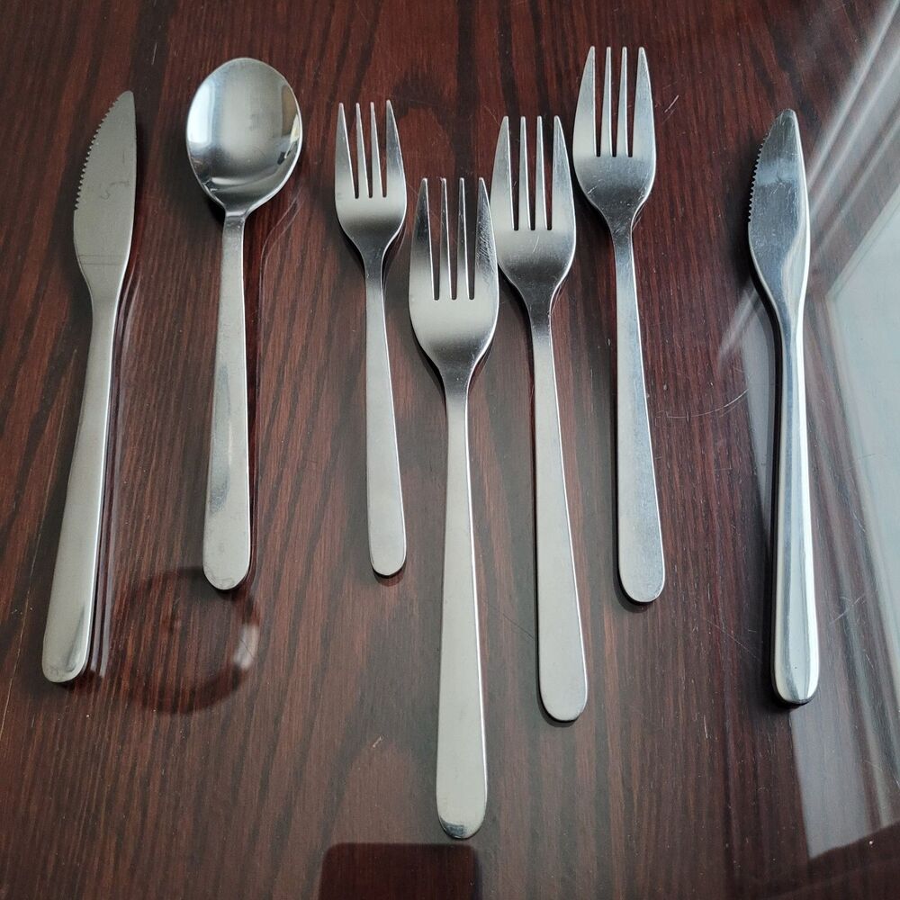 IKEA FORNUFT Flatware Replacements Spoon Fork Knife Modern Sleek Stainless Steel
